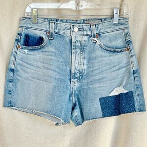 New AG Adriano Goldshmied Alexxis Shorts in 23 Years Facade Patched shorts.